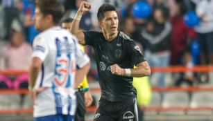 Molina celebra su gol frente a Tuzos