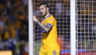Gignac festeja un gol contra Xolos de Tijuana