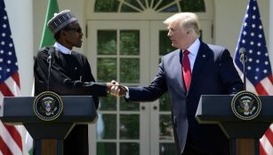 Trump, con el presidente de Nigeria en la Casa Blanca 