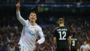 Cristiano Ronaldo celebra un gol con Real Madrid