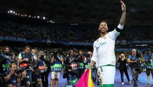 Sergio Ramos, en festejos del Real Madrid 