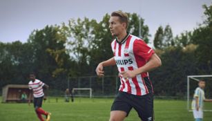 De Jong en un entrenamiento del PSV