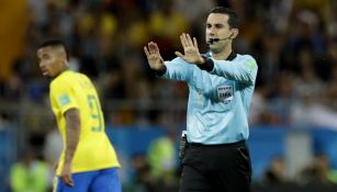César Arturo Ramos, en el juego entre Brasil y Suiza en Rusia 2018