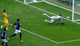 Paul Pogba, en la definición del segundo gol de Francia