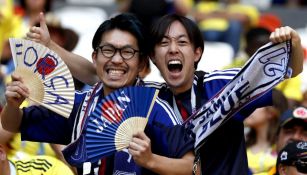 Seguidores de Japón en el juego entre su selección y Colombia