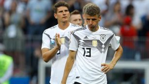 Thomas Müller se lamenta tras la derrota contra México