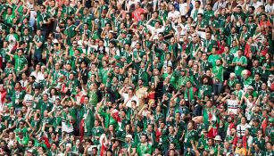 Aficionados de México durante el partido frente a Alemania