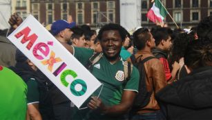 'Muhammad Ali' apoya a México en el Zócalo de la CDMX