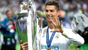 Cristiano Ronaldo sonríe tras ganar la Champions con el Madrid