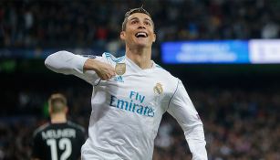 Cristiano Ronaldo celebra una anotación con el Real Madrid