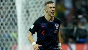 Ivan Perisic festeja su gol contra Inglaterra en Rusia 2018