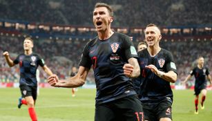 Mandzukic celebra el gol de la victoria frente a Inglaterra