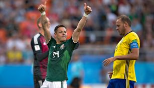 Chicharito agradece el esfuerzo realizado de sus compañeros en la Copa del Mundo 