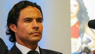 Braulio Luna durante una conferencia de prensa