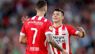 Lozano celebra un gol del PSV