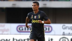 Cristiano Ronaldo, en el juego entre Juventus y Chievo