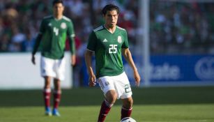 Erick Gutiérrez durante un juego con la Selección Mexicana 