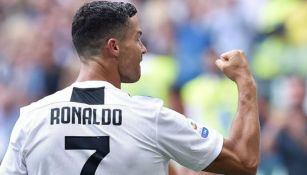 Cristiano festeja primer gol con Juventus