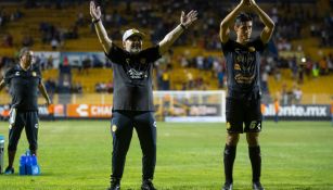Maradona celebra triunfo en su debut con Dorados