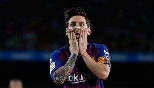 Messi tras la igualada contra Girona en Camp Nou 