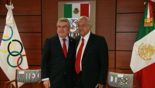 Thomas Bach y López Obrador durante su reunión