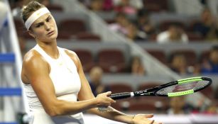 Aryna Sabalenka, durante un partido en el China Open