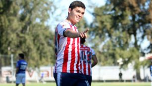 Sebastian Martinez festeja gol en la Liga MX Sub17