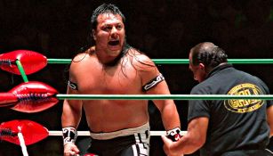 Último Guerrero en una lucha en la Arena México