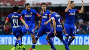 Cruz Azul festeja gol de Adrián Aldrete