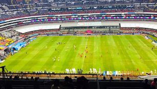 Cancha del Estadio Azteca previo al duelo América vs Toluca