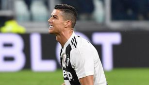 Cristiano Ronaldo se queja un juego con la Juventus