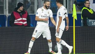 Karim Benzema celebra anotación con Real Madrid