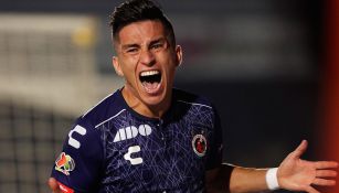 Carrasco celebra su gol en el duelo de Veracruz ante Querétaro