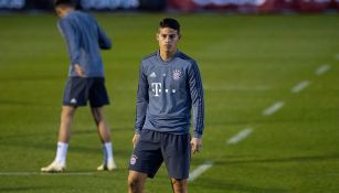 James Rodríguez, en entrenamiento del Bayern Munich