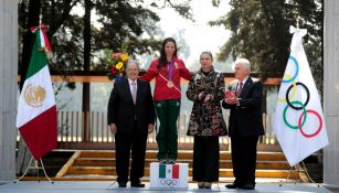 Luz Acosta, tras recibir la medalla de bronce de los JO, Londres 2012