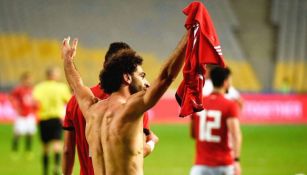 Mohamed Salah festeja el triunfo de Egipto vs Túnez
