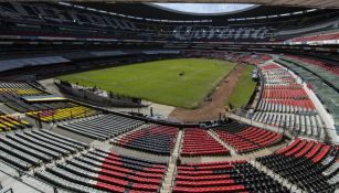 Vista de la cancha del Estadio Azteca