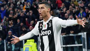 Cristiano Ronaldo en partido con la Juventus 