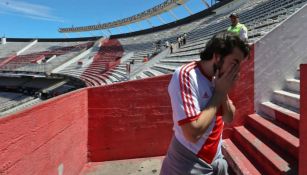 Aficionado de River Plate en el Monumental