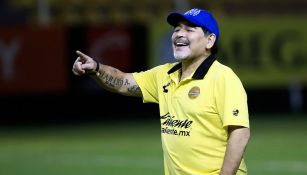 Diego Armando Maradona durante un entrenamiento