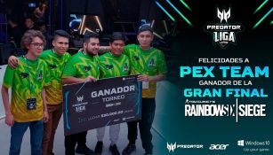 Los jugadores de PEX Team se llevaron a casa un premio de 30 mil pesos