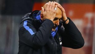 Spalletti se lamenta en un juego con el Inter