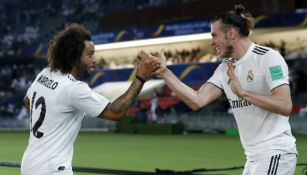 Marcelo y Bale festejan gol contra Kashima 