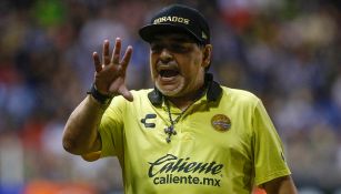 Diego Armando Maradona en un partido de Dorados