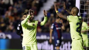 Lionel Messi festeja un gol
