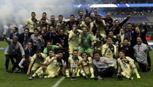 América celebra luego de conquistar el título del Apertura 2018