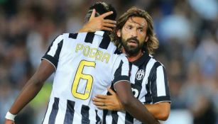 Pirlo y Pogba festejan anotación con la Juventus