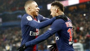 Mbappé y Neymar celebran triunfo del PSG