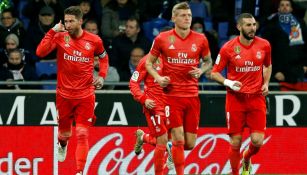 Real Madrid celebra una anotación frente al Espanyol