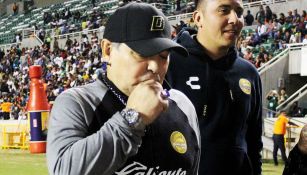 Maradona después del partido contra Zacatepec